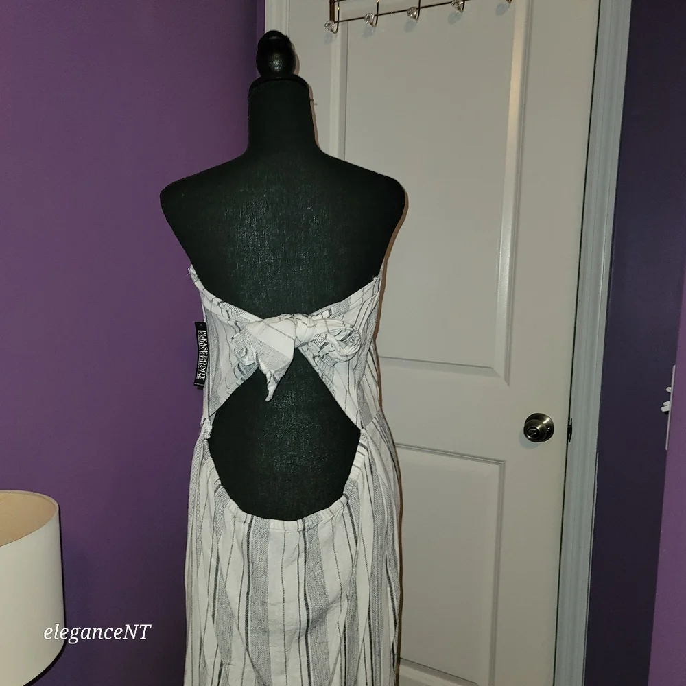 NY & Co. SoHo Street  Black and White Striped Women's Dress Sz: XL NWT - Picture 12 of 12